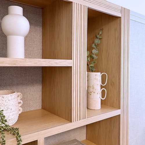 DETAIL
The use of lines on this bespoke cabinet adds a playful twist, highlighting the treasures displayed. We added a picture rail with hidden LED up-lights to help draw the eye down, giving a feeling of intimacy. The soft warmth of the LED light allows for the perfect evening glow, without reflecting off the 65" TV. As clients move towards bigger screens, the need for considered lighting becomes increasingly important.
#bespokecabinetdesign #livingroominterior #ilkleyinteriors #bespokejoineryilkley #liftingthelid #hitchcockspiersdesign #lightingdesign