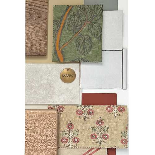 As well as something original and beautiful, the bones of this design are rooted in the clients' values of simplicity, durability and practicality.
This moodboard gives a little insight into their new open-plan kitchen, living and study, (aka 'Biscuit Corner' as we've added an oriel window. The perfect spot to enjoy a cup of tea and a hobnob)! A new glass extension will form the bridge to the surrounding countryside, picked up in the tones and textures.
The cabinetry shades are muted and earthy, yet when combined they inject playfulness into a paired back and sophisticated palette, echoed throughout the rest of the property.
We've been planning this home for over a year now and the build starts in just over a week. In our last design meeting we experienced brilliant profanities, whispered through smiles. Such genuine responses mean the world 😊